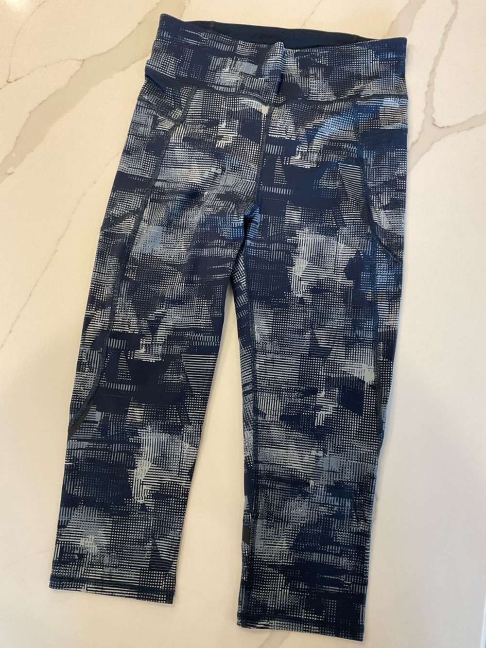 SWEATY BETTY Zero Gravity Navy Patterned Leggings
